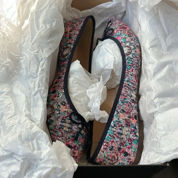 J Crew colorful fabric pointed toe flats 6.5 - Picture 4 of 6